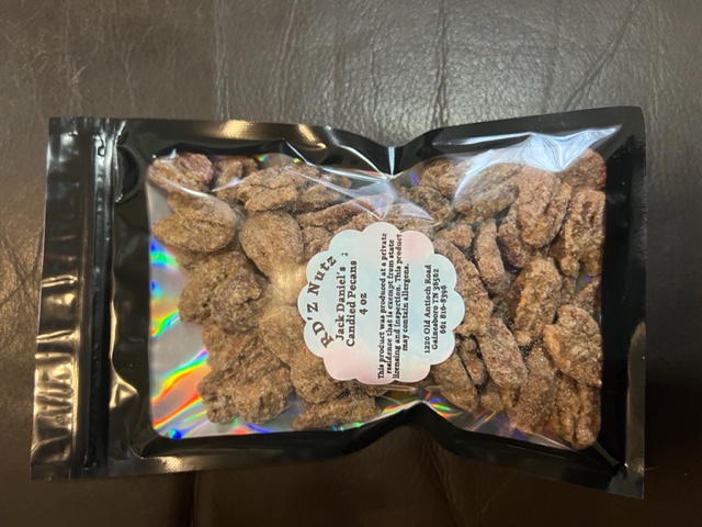 RD'Z Nutz Jack Daniels Candied Pecans